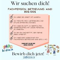 FaBe Kind Gruppenleitung (Montessori), 80-100%, Riedikon ZH